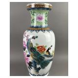 Chinese Porcelain Vase Hand Painted Peacocks