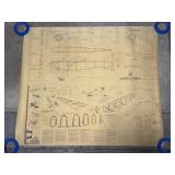 Vintage Nieuport 161 Fighter Blueprint Sheet