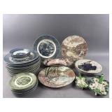 Currier & Ives, Royal Gallery & More Scenic Plates