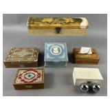 Incolay Stone, Victorian, Gilt, Pearl Boxes & More