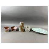 Handcrafted Ceramic Studio Art-Style Platter, Etc