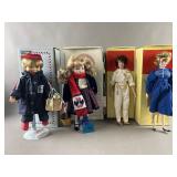 4 Porcelain Dolls USPS, MYD & Designer Row Dolls