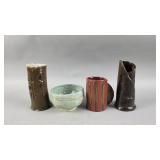 Stoneware Vases, Mug and Bowl