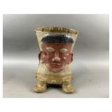 Handcrafted Ceramic Footed Vase