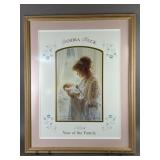 Signed Karen Kuck Framed, Matted Print Art