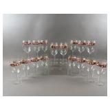 Vtg Charlton Hall Glass Goblets By Kobe (18)