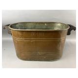Antique "De Luxe" Oval Copper Wash Boiler