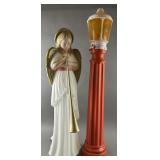 Vtg. Empire & TPI Blow Molds Angel & Street Light