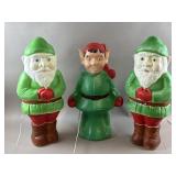 Vintage Christmas Elf Blow Molds