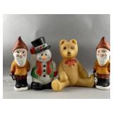 Vintage Snowman Blow-mold & More