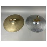 2 Vintage Hand -Held Percussion Cymbals