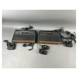 2 Vintage Atari 2600 Video Game Consoles