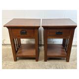 MCM Wooden Nightstand Side Tables
