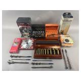 Tool Lot - Drill Bits, Board Clamps & More