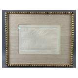 Cast Paper Intaglio Embossed Print By M. Mulane