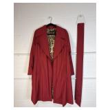 Vintage Pamela McCoy Red Trench-Coat