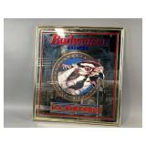 Vtg Budweiser ï¿½U.S. Air Force" Framed Bar Mirror