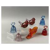 Vtg Fenton Art Glass Bird Figurines & More