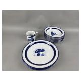 Noritake Stoneware Bowls, Plates and Cup