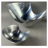 2 Metaal Grainware Bowls Designed By M. Lax