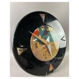 Post Modern Abstract Contemporary Clock E. Waugh