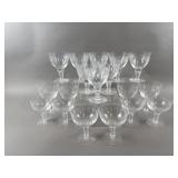 Vintage Cut Crystal Champagne Coupes