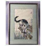 Framed Chinese Ink & Color Painting