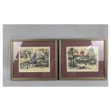 Signed Marius Girard Paris Prints