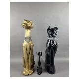 Mid-Century Modern Cat Statues