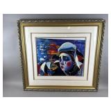 Martiros Manoukian Wistful Beauty Serigraph