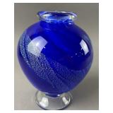 Signed Zellique Cobalt/Iridescent Foil Sculpted