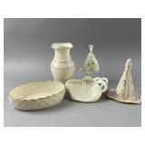 Lenox Bowl, Belleek Ireland Colonial Vase & More