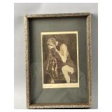 Framed/Signed/# Artwork Titled Sorrow by Baird
