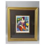 Framed/Signed/# Serigraph by Govezensky w/COA