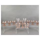 Pink Depression Glassware- Cups, Bowls, and More