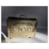 Vintage English Brass Repousse
