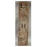 Faux Wood Foam Resin Caryatid Wall Panel Plaque