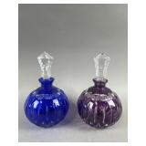 Hand Cut Lead Crystal Perfume Bottles