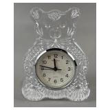 Waterford Cut Crystal Teddy Bear Clock