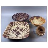 Vintage HandMade Woven Baskets & More