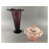 Vintage Hocking Glass & More Open Lace & Ruffles