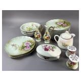 Lefton Green Heritage China Set & More