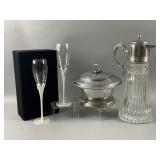 Vtg Silver Plated Carofel Chiller & More