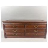 Vtg Wooden Multi-Drawer Jewelry Chest