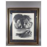 Lithograph of Embrace by Sandu Liberman