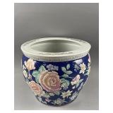 Vintage Chinese Porcelain Koi Pot Planter