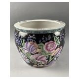 Vintage Chinese Porcelain Fishbowl Planter