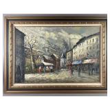 MCM Impressionist-Style Oil Painting Bu M. Parker