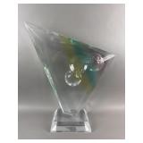 Contemporary Abstract Triangular Haziza Sculpture