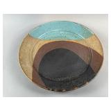 Handcrafted Abstract Studio Pottery Plate